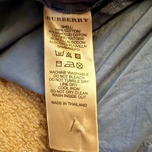 Burberry Brit denim chambray blue tunic shirt with ruffled front  M - Picture 14 of 14